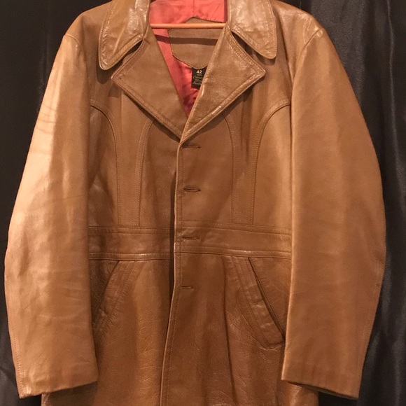 Cabretta Glove Leather Jacket - Honey Color Sz 42 - Picture 5 of 15